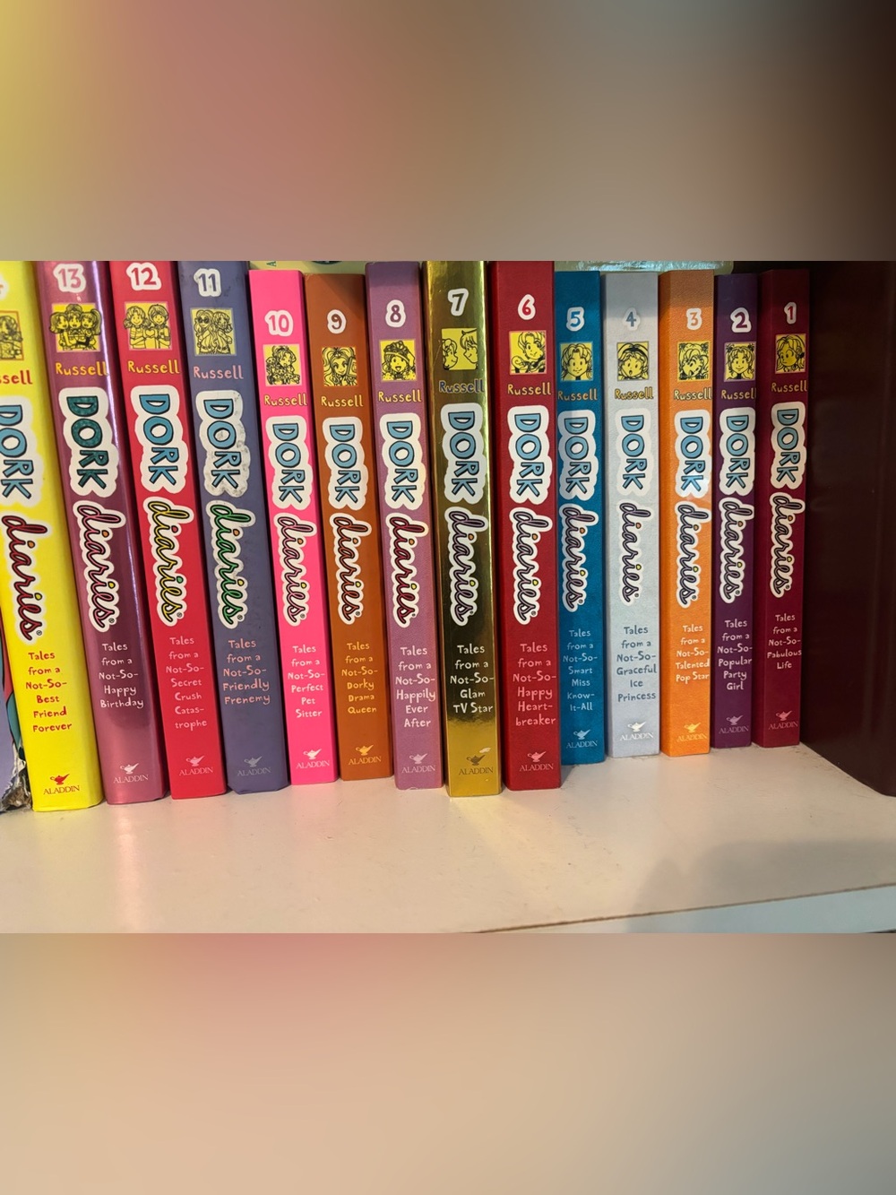 Dork Diaries Book Set - Assorted Bright Colors